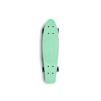 SKITCH® LED+ MINT GREEN Skateboard For Kids And Beginners Mini Cruiser Board Gift Set (LED ON/OFF)