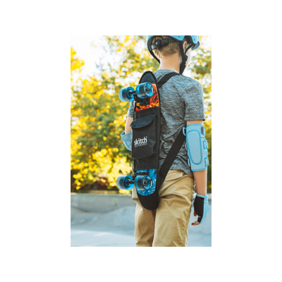 SKITCH® LED+ FIRE & ICE Skateboard For Kids And Beginners Mini Cruiser Board Gift Set (LED ON/OFF)